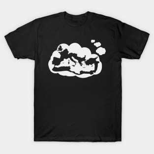 Thinking About the Roman Empire Basic Thought Cloud How Often do You Think About the Roman Empire T-Shirt